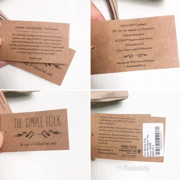 The Simple Folk Bikini Top Dune Neutral Tan Cream - Picture 13 of 16